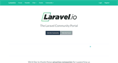 Desktop Screenshot of laravel.io